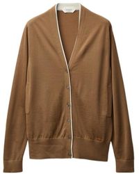 Versace - Logo Embroidered Button-Up Cardigan - Lyst