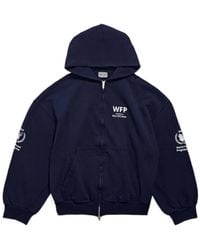 Balenciaga - Wfp Regular Zip-Up Hoodie - Lyst