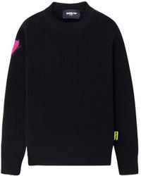 Barrow - Crew-Neck Intarsia-Knit Sweatshirt - Lyst