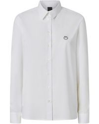 Pinko - Love Birds Embroidered Poplin Shirt - Lyst