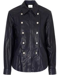 Isabel Marant - Valdy Leather Shirt - Lyst