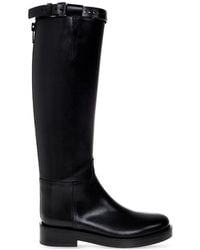 Ann Demeulemeester - Buckle Detailed Round Toe Boots - Lyst