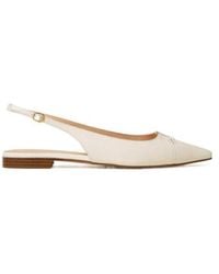 Twinset - Leather Sling Back Ballet Flats - Lyst