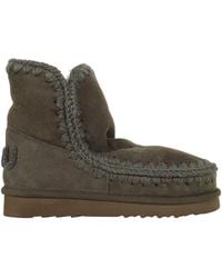 Mou - Eskimo 18 Glitter Logo Slip-On Ankle Boots - Lyst