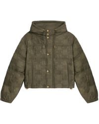 Celine - Cropped Triomphe Down Jacket - Lyst
