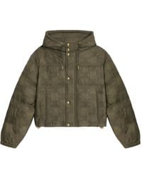 Celine - Cropped Triomphe Down Jacket - Lyst