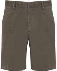 ZEGNA - Belt-Loops Linen Chino Shorts - Lyst