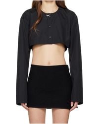 Rier - Long-Sleeved Short-Length Mini Shirt - Lyst