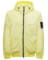 Stone Island - Zip-Up Hooded Windbreaker Jacket - Lyst