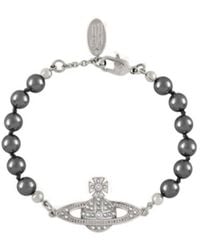 Vivienne Westwood - Mini Bas Relief Pearl Bracelet - Lyst
