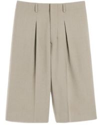 Ami Paris - Ami Front Pleated Bermuda Shorts - Lyst
