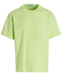 Stone Island - Embroidered-Logo Detail T-Shirt - Lyst