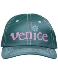 ERL - Eyelet Detail Embroidered Baseball Cap - Lyst