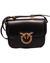Pinko - Love Birds Foldover-Top Shoulder Bag - Lyst