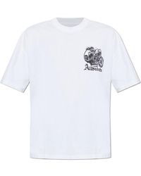 AllSaints - Panhead Skull Graphic T-Shirt - Lyst