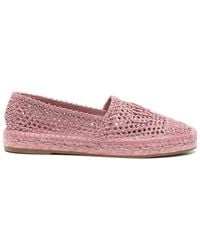 Chloé - Chloé Isla Logo Detailed Slip-On Espadrilles - Lyst