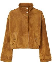 Veronica Beard - Bateman Cropped Suede Jacket - Lyst