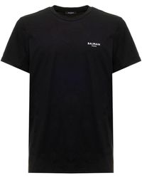 Balmain - Logo Detailed Crewneck T-Shirt - Lyst