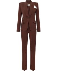 Elisabetta Franchi - Shawl-Collar Flared Trousers Suit - Lyst