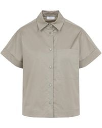 Peserico - Embellished Short-Sleeve Shirt - Lyst