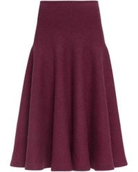 Alaïa - Alaïa Knit Flare Skirt - Lyst