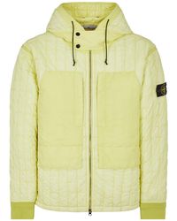 Stone Island - A Cotton-Padded Suit With A Hooded Jacket - Lyst