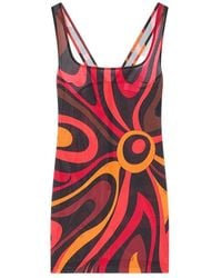 PUCCI - Pucci Marble Print Bodycon Dress - Lyst