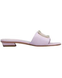 Roger Vivier - Padded Buckle Mules - Lyst
