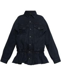 Agolde - Peplum Denim Jacket - Lyst