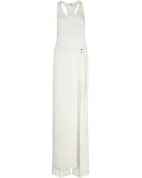 Fendi - Sleeveless Satin Jumpsuit - Lyst