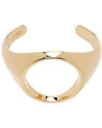 MM6 by Maison Margiela - Polish Finished Cut-Out Cuff Bracelet - Lyst
