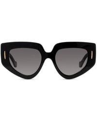 Loewe - Anagram Geometric Frame Sunglasses - Lyst