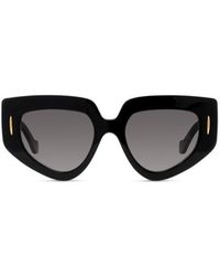 Loewe - Anagram Geometric Frame Sunglasses - Lyst