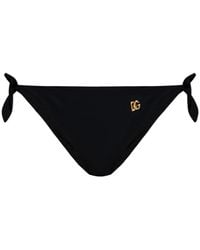 Dolce & Gabbana - Logo-Plaque Bikini Bottoms - Lyst