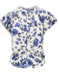 Isabel Marant - Tullya Ruched Print Top - Lyst
