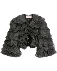Valentino - Organza Jacket With Plusdepois Print - Lyst