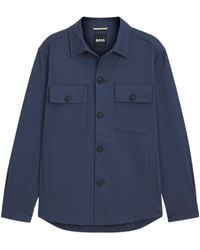 BOSS - Boss Button-Up Relaxed Fit Overshirt - Lyst