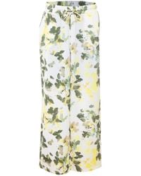Liu Jo - Drawstring Wide Leg Trousers - Lyst