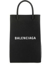 Balenciaga - Logo Printed Phone Holder - Lyst