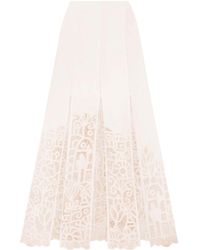 ALÉMAIS - Rosemary Embroidered Skirt - Lyst