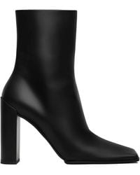 Alaïa - Alaïa Block Heel Square-Toe Boots - Lyst