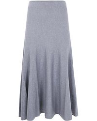 KHAITE - Mayu Knitted Skirt - Lyst