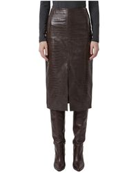 FEDERICA TOSI - Front-Slit Midi Skirt - Lyst
