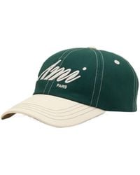 Ami Paris - Logo Embroidered Curved Peak Cap - Lyst