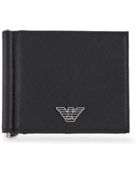 Emporio Armani - Logo-Plaque Bifold Wallet - Lyst