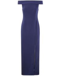 Ralph Lauren - Lauren Off-Shoulder Fitted Bodice Maxi Dress - Lyst