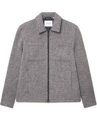 Les Deux - Marseille Twill Wool Jacket - Lyst