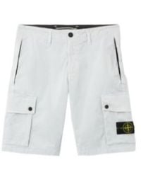 Stone Island - Logo Patch Cargo Shorts - Lyst