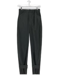 Lemaire - Belted Tailored Trousers - Lyst