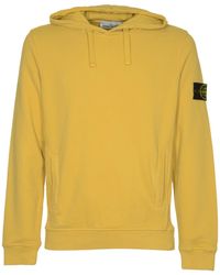 Stone Island - Compass Patch Drawstring Hoodie - Lyst